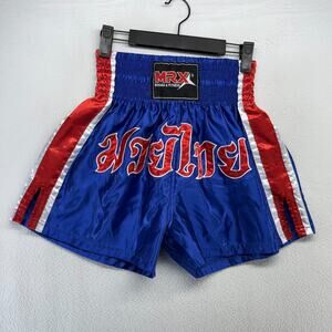 MRX Shorts Mens Small Black Red Boxing Jiu Jitsu Muay Thai Martial Arts Fighting